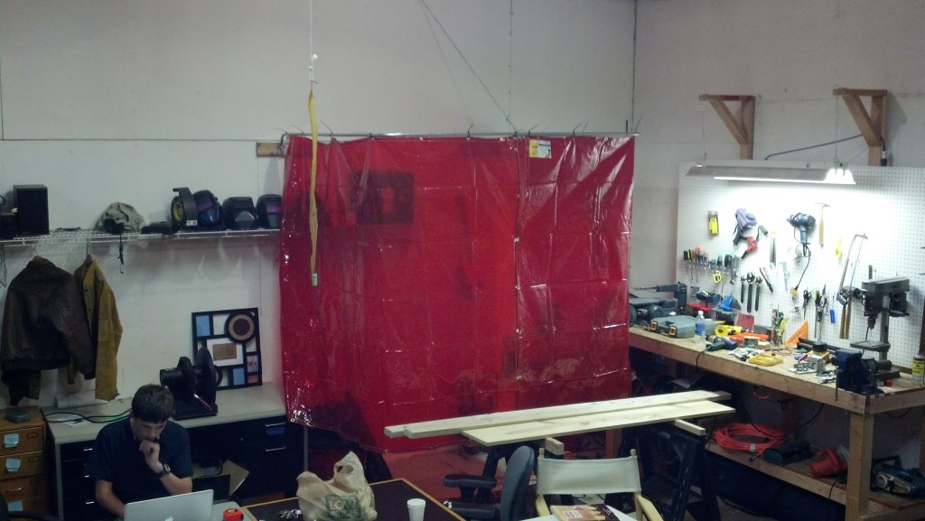 Welding Booth Closed
