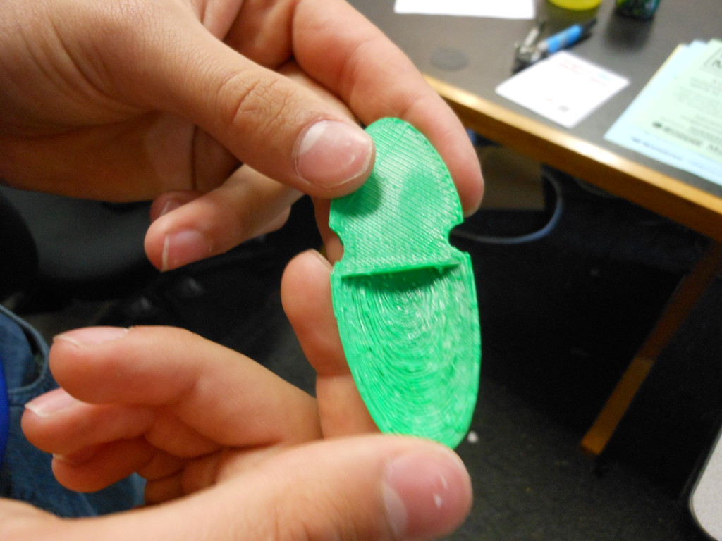 The spoon in progress